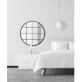 thumbnail image 3 of 30" Round Metal Windowpane Wall Mirror, 3 of 5