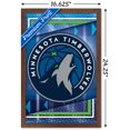 thumbnail image 3 of NBA Minnesota Timberwolves - Logo 17 Wall Poster, 14.725" x 22.375", Framed, 3 of 5