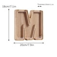 thumbnail image 2 of Bilqis First Name Initial Personalized 7" Tall Wooden Kids Letter Piggy Bank Custom Name Coin Bank, Wood Alphabet Letter Bank Money Box Birthday Home Decoration, 2 of 6