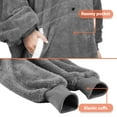 thumbnail image 4 of Catalonia Oversized Hoodie Blanket Sweatshirt,  Wearable Sherpa Fleece Giant Pullover for Adults Men Women Teenagers Wife Girlfriend Gift, 4 of 7