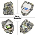 thumbnail image 5 of FORMRS Mini Backpack Purse for Women Travel Daypack Casual Shoulder Bag, Green Floral, 5 of 7