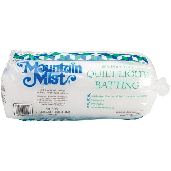 Mountain Mist Courtepointe - Rembourrage Léger en Polyester - Format Lit de Bébé 45 Pouces X 60 Pouces - 220 mm