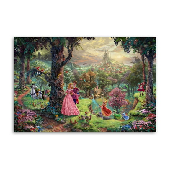 Sleepings Beauty Dancing in The Enchanted Gifts Canvas Painting Poster Wall Art Decorative Picture Prints Modern Decor 12x18inch(30x45cm)