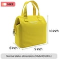 thumbnail image 4 of Mziart Insulated Lunch Bag for Women Men, Aesthetic Lunch Box Containers Cute Lunch Tote Reusable Thermal Bento Cooler Bag for Work Office Picnic Travel (Yellow), 4 of 7