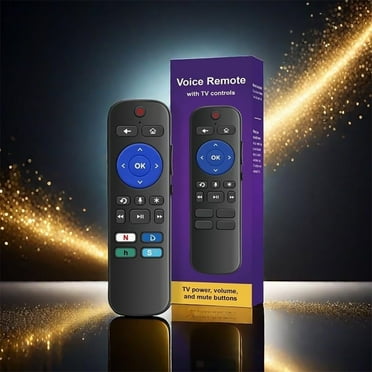 Voice Remote Control TV for Roku Stick Remote Replacement, Compatible with Roku Streaming Sticks, Streaming Players, Audio and TV