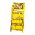 thumbnail image 2 of FashionCha Miniature Oil Rack 1/64 Scale Car Oil Display Rack Ornament Resin Auto Shelf Model Realistic Workshop Accessory Suitable for Collectors Repair Shop Display yellow, 2 of 8
