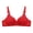 S-4-Red, variant on Bigersell V-Neck Bras for Women No Underwire Ladies Push up Padded Bras Comfort Soft Wireless Bras Floral Print Back Hook and Eye Closure Everyday Bras Underwear S-2-Blue XL