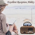 thumbnail image 3 of Portable Vintage Radio Classic Retro FM AM SW Radios A, 3 of 5