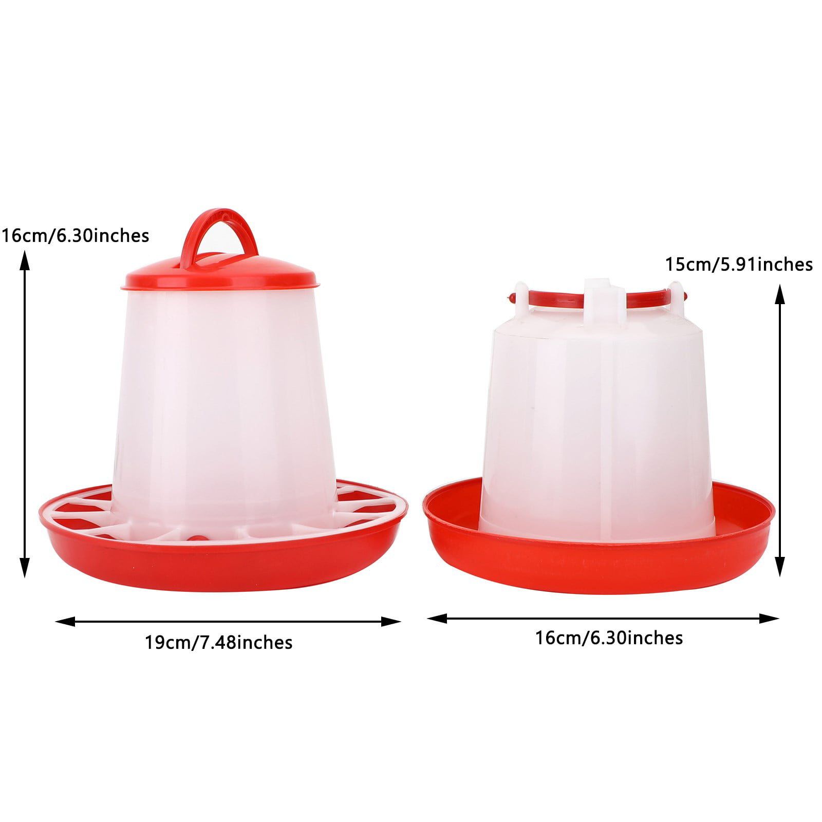 1.5kg Feeder & 1.5Ltr Drinker Chicken/Poultry/Hen Food And Water Accesories S 