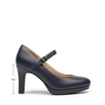 thumbnail image 2 of Zapatos de Tacón Mary Jane para Mujer DREAM PAIRS Azul Marino Punta Redonda Talle 10, 2 of 9