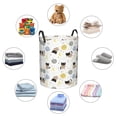 thumbnail image 5 of KLL Cute Cat Waterproof Foldable Laundry Hamper Bucket with Handles for Storage Bin,Kids Room,Home Organizer (Small ), 5 of 7