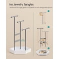 thumbnail image 4 of Soporte para Joyas SONGMICS de 3 Niveles con Bandeja en Gris Paloma y Blanco, 4 of 7