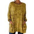 thumbnail image 5 of Long Sleeve Shirts for Women Pocketed Long Sleeve Casual Legging Match Work Blouse Womens Shirts Dressy Casual Yellow L, 5 of 5