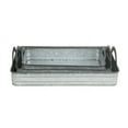 thumbnail image 3 of Cheungs Cheung's Set of 3 Handmade Gray Galvanized Metal Tray with Side Handles, 3 of 4