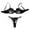 Black, variant on Elegant Floral Embroidery Lingerie Set For Women Sexy Bra And Panty Combo Negligee plus Size