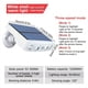 thumbnail image 4 of 1pc LED Solar Outdoor Lights With Motion Sensor, Powerful Solar Security 4 LED Lights Outdoor Decor Sensor Motion 3 Modes Street Waterproof Lamp Built-in 18650 Lithium Battery Wall Night Work Light F, 4 of 5