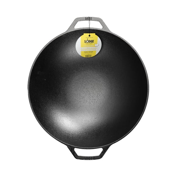 Wok de hierro fundido Lodge de 35 cm, precurado, apto para horno