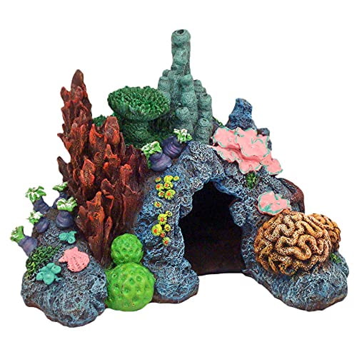 Blue Ribbon Pet Exotic Environments Caribbean Living Reef Aquarium Ornament 12L x 8.5W x 9H EE 401 Walmart