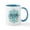 White/Blue Inside, variant on CafePress - PCOS Lotus Mug - 11 oz Ceramic Mug - Novelty Coffee Tea Cup