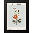 thumbnail image 2 of NKTN 14x18 Black Modern Framed Museum Art Print Titled - Flower Market Bruges, 2 of 5