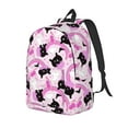 thumbnail image 1 of Vsdgher Pink Girl Halloween Print Canvas Backpack Travel Rucksack Unisex Knapsack 15.7/17.7Inch Laptop Backpack for Work,College-Small, 1 of 5
