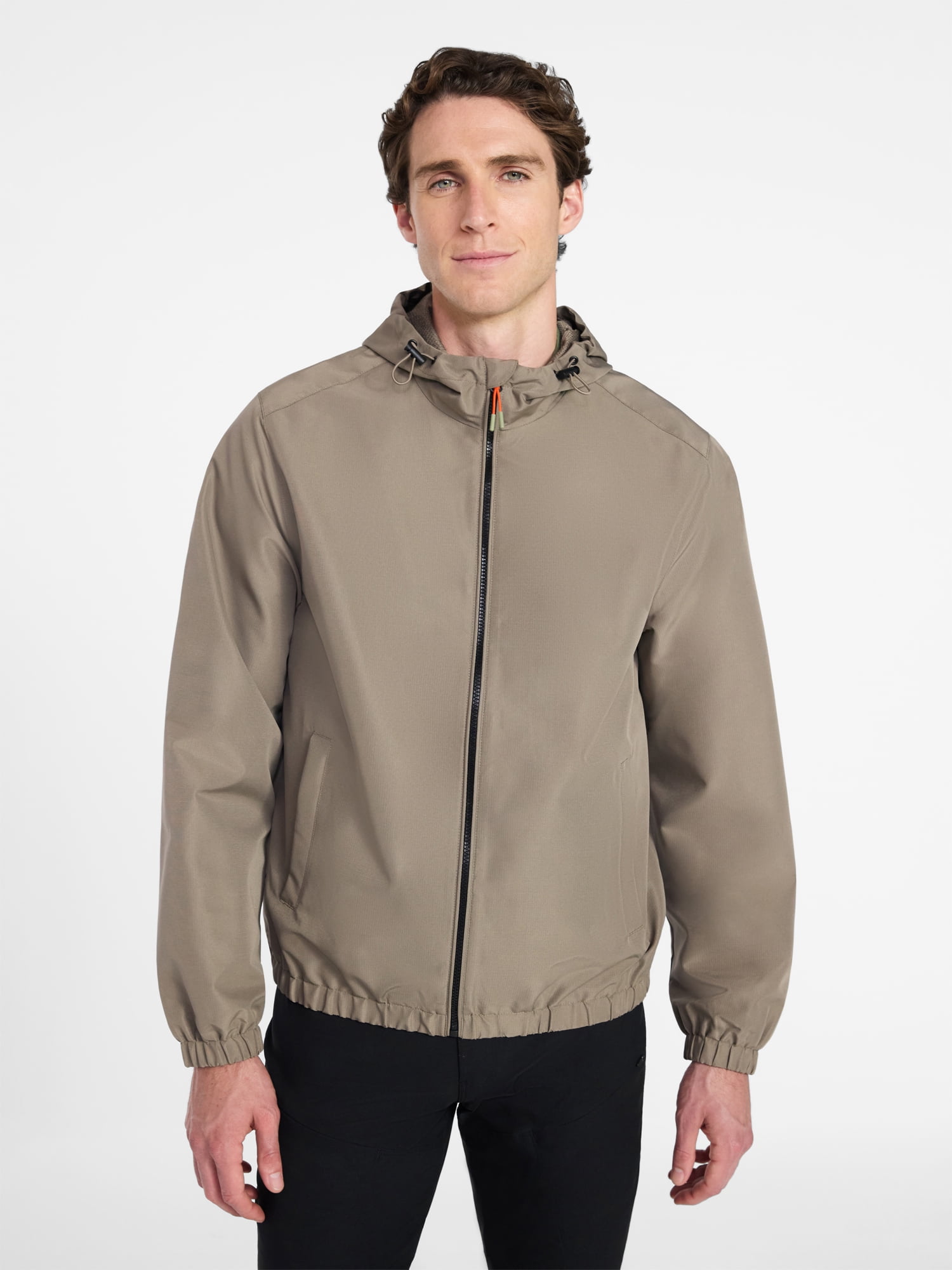 Ozark Trail Men's Windbreaker Jacket with Hood, Sizes S-3XL