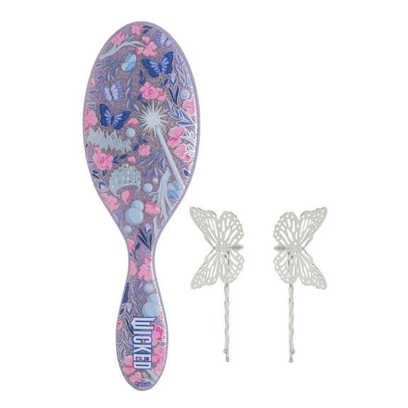 Wet Brush Glow with Glinda Original Detangler Hair Brush & Butterfly Bobbies