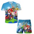 thumbnail image 1 of Traje de baño para niños de 1 a 14 años, traje de baño de dos piezas de Super Mario para niños, traje de surf para niños, pantalones de playa de dibujos animados para niños 120 heqiyong CONDUJO, 1 of 2