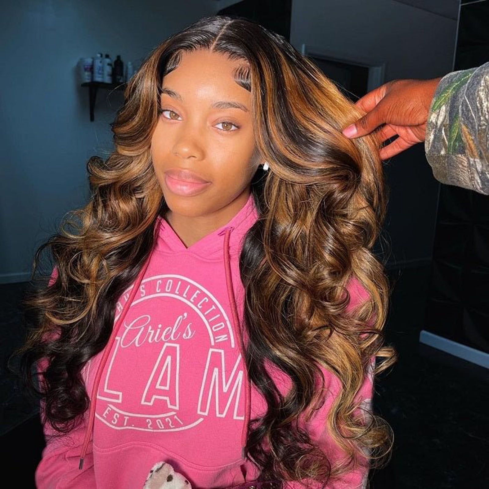 Highlight Ombre Lace Front Wig Human Hair 13x4 HD 