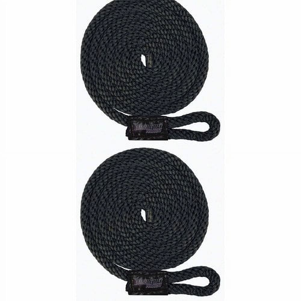 Extreme Max 3006.2153 BoatTector Solid Braid MFP Fender Line - Black, Pair