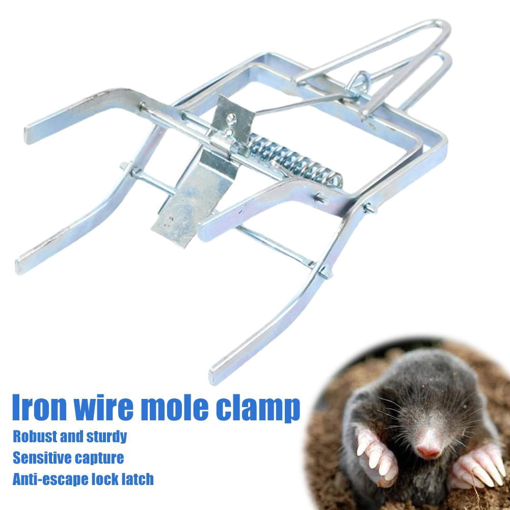 Mole Traps That Kill Best,Mole Trap Easy to Set,Galvanized Steel Gopher Traps for Lawns,Reusable Quick Capture Gopher Hawk Vole Trap Outdoor Use
