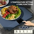 thumbnail image 6 of Colesno Electric Warming Tray, Portable Food Warming Mat, 5 TEMP Settings, Large Size 26x15.3in, Full-Surface Heat in 5s, Easy to Clean for Buffet, Home and Party, 6 of 6