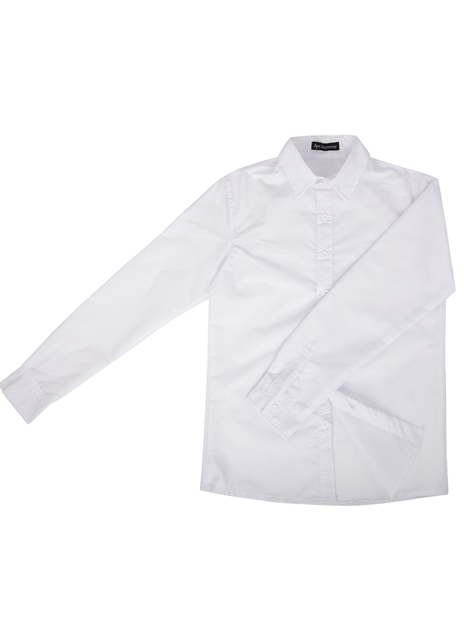 walmart boys white dress shirt