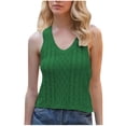 thumbnail image 2 of Dxzfnsa Womens Tank Tops 2026 Sleeveless V Neck Ruched Spring Summer Tee Shirts Basic Outfits Trendy Clothes S-2XL, 2 of 4