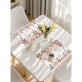 thumbnail image 5 of Eucalyptus Leaves Placemats Set of 4, Grey Pink Summer Botanical Watercolor Weeping Placemats for Dining Table, Place Mats for Kitchen Tabletop, Waterproof Wipeable Dining Table Mats Set, 5 of 9
