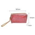 thumbnail image 2 of Bolsas de almacenamiento impermeables Laklulu, bolsa de artículos de tocador transparente con cremallera de PVC y asa, 2 of 5