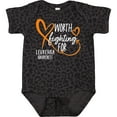 thumbnail image 3 of Inktastic Worth Fighting for Leukemia Awareness Orange Heart Boys or Girls Baby Bodysuit, 3 of 5