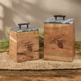 thumbnail image 5 of Park Designs Rustic Wood Canister - Large, 5 of 6