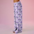 thumbnail image 5 of Hello Kitty Pj Pants Women Flannel Pajamas Women Anime Hello Cat Flannel Sleep Pants Cartoon Pajamas Pants for Women Print Flannel Pajamas Pants Cute Fuzzy Pajamas Pants, 5 of 5