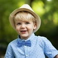 thumbnail image 7 of Boy's Poly Satin Banded Clip On Bow Ties (Cobalt), 7 of 7