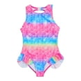 thumbnail image 3 of YUUMIN Mermaid One Piece Swimsuits for Girls Sleeveless Bikini Bathing Suit Beachwear Pink 5-6, 3 of 5