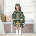 thumbnail image 7 of FORMRS Wearable Blanket Hoodie with Sleeves for Kids Cozy Flannel Sweatshirt, Christmas Gift Pattern, 7 of 7