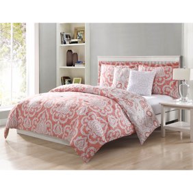 Echo Design Guinevere Comforter Set Queen Coral Walmart Com