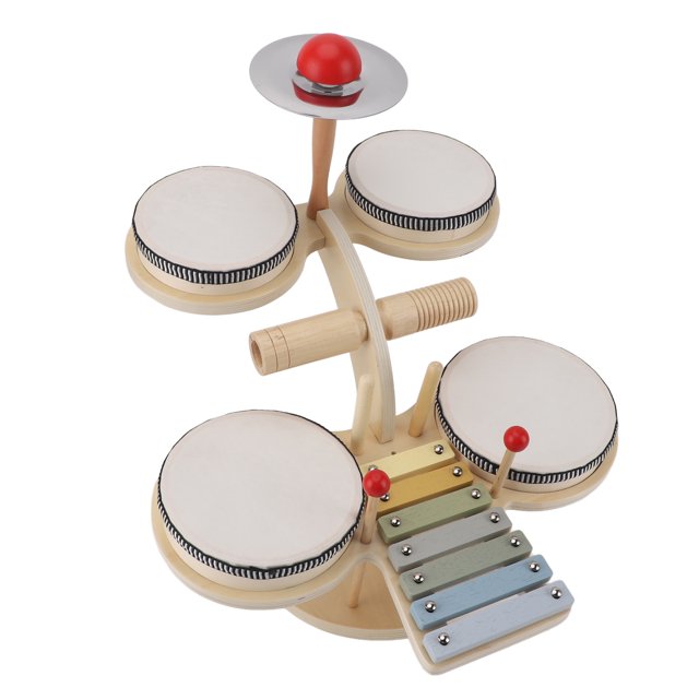 Juguete De Tambor De Madera Para Bebé, Juego De Juguete De Tambor De Madera Para Practicar Música Y Aprender Para Jugar En Casa