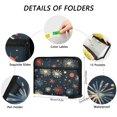 thumbnail image 3 of Organ Folder 14.2 x 0.8 x 10.6 Inches 13 Separate Pockets A4 Size Documents Folder A Sort Storage File Manager For The Home Office Fireworks Pattern, 3 of 7