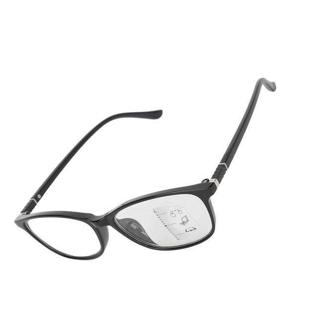 Multifocus Reading Glasses, Progressive Multifocal Reading Glasses, Progressive Lens Glasses, Blocking, Adjustable, Prevents Eye Strain, Anti Blue Ray Glasses with Storage Box