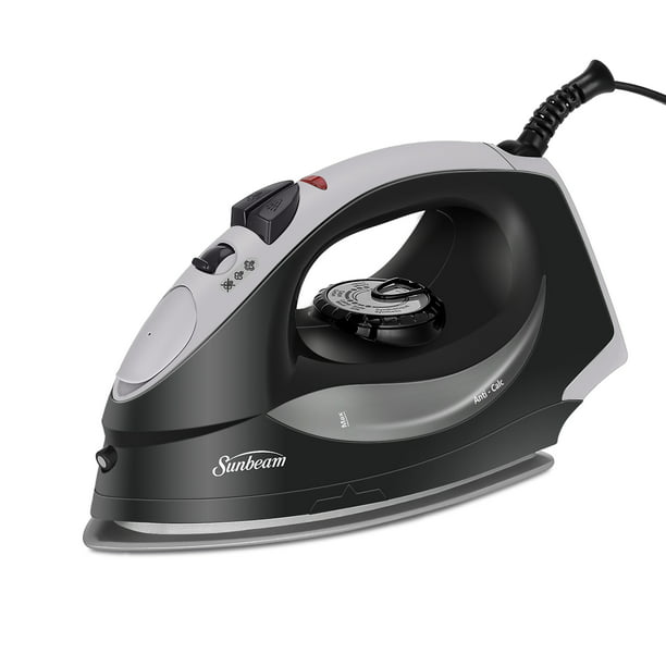 Sunbeam 1200W Classic Steam Iron with Shot of Steam Feature, Black and ...