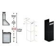thumbnail image 7 of ZLINE 2-36" Chimney Extensions for 10 ft. to 12 ft. Ceilings (2PCEXT-BS655N), 7 of 7
