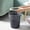 Black, variant on Small Press Lid Garbage Can For Kitchen & Bathroom – Versatile Waste Container For Bedroom, Office & Laundry Room, Sturdy Plastic Construction