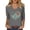 Grey@GC@, variant on CONZONE Women's T-Shirts 3/4 Sleeve T-Shirts for Women Trendy Graphic Soft Loose Fit 2026 Fashion Tops for Lady